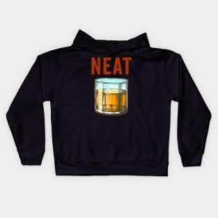 Whiskey Neat Old Fashioned Scotch and Bourbon Drinkers Kids Hoodie